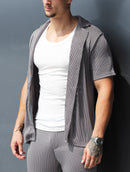 Camisa Acanalada Bailey - Gris