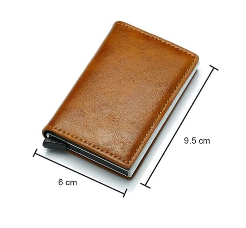 Billetera Verona de cuero antirobo RFID