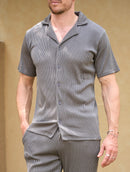 Camisa Acanalada Bailey - Gris