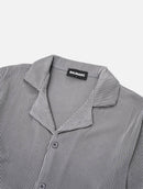 Camisa Acanalada Bailey - Gris