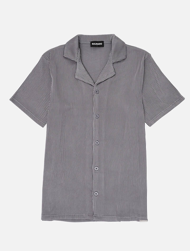 Camisa Acanalada Bailey - Gris